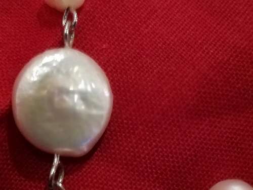 Imperfect pearl necklace, beautiful  long...