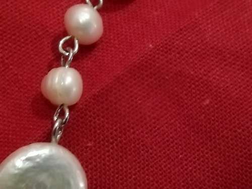 Imperfect pearl necklace, beautiful  long...