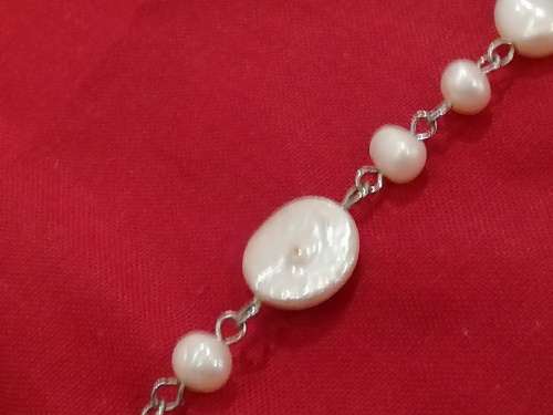 Imperfect pearl necklace, beautiful  long...