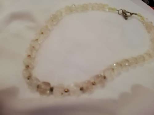Beautiful clear stone necklace. Could be clear quartz