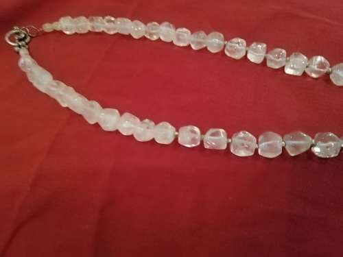 Beautiful clear stone necklace. Could be clear quartz