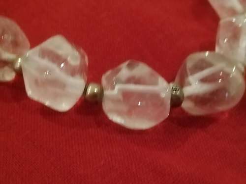Beautiful clear stone necklace. Could be clear quartz