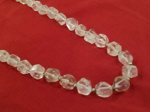 Beautiful clear stone necklace. Could be clear quartz