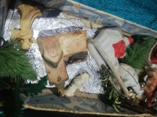 Vintage Christmas bells and decor. As per pic