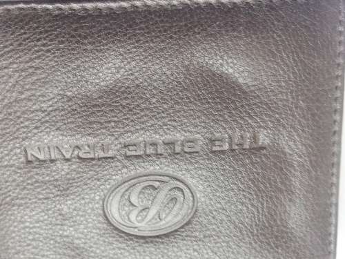 Collectables.... BLUE TRAIN ROUTE GUIDE and Leather Blue Train note holder with embossed logo