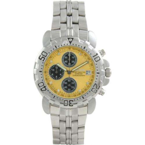 Krug Baumen Mens Sportsmaster Chronograph Steel Watch - Brand New with tags