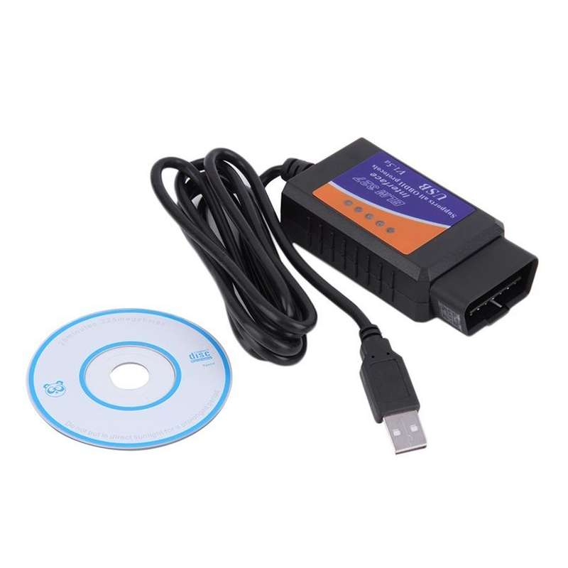 ELM327 USB OBD2 Auto car Diagnostic Tool ELM 327 V2.1 USB Interface OBDII CAN-BUS Scanner