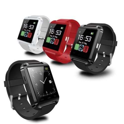 Bluetooth Smart Wrist Watch Phone For Android and IOS O/S - BLACK, WHITE and RED