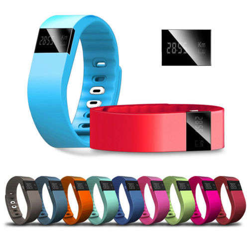 TW64 OLED Bluetooth Wristband Sleep Health Bracelet Fitness Sport - BLUE, BLACK, YELLOW & ORANGE