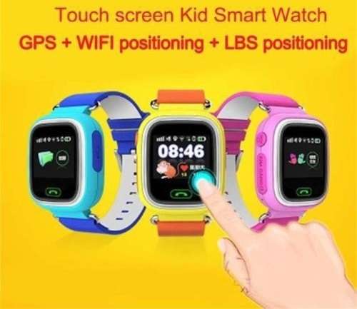 Q90 Kids GPS + AGPS + LBS - WIFI Smart Watch touch screen - Sim card slot kids tracker - PINK & BLUE