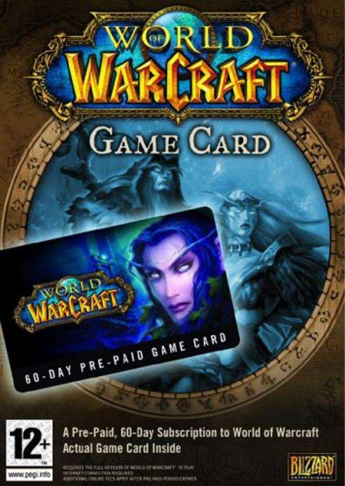 World of Warcraft 60 Day Pre-Paid Game Card (Eu Server)