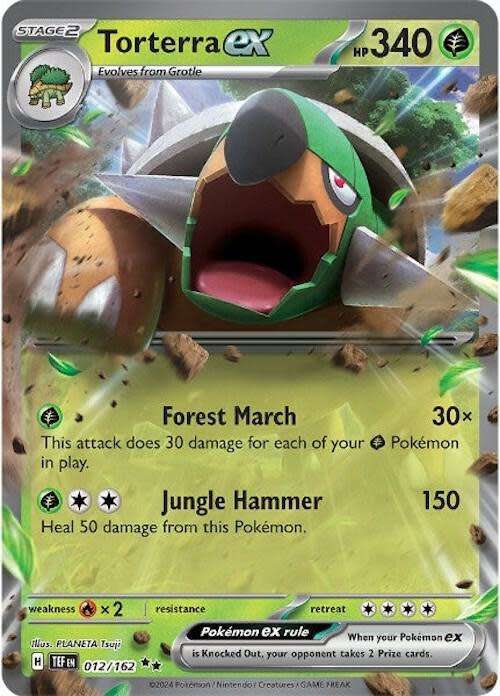 Pokemon - Torterra Ex (012/162) [Scarlet & Violet: Temporal Forces] - NM