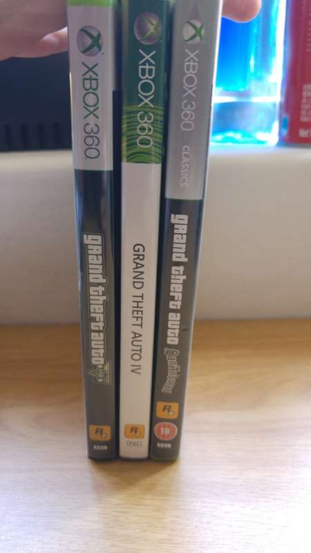 3 x Grand Theft Auto Xbox 360 Games