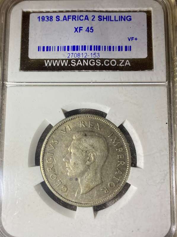 1938 South Africa Two Shillings