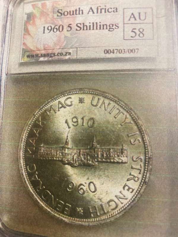 1960 South Africa 5 Shillings