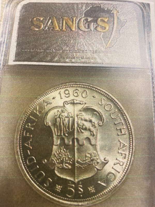 1960 South Africa 5 Shillings