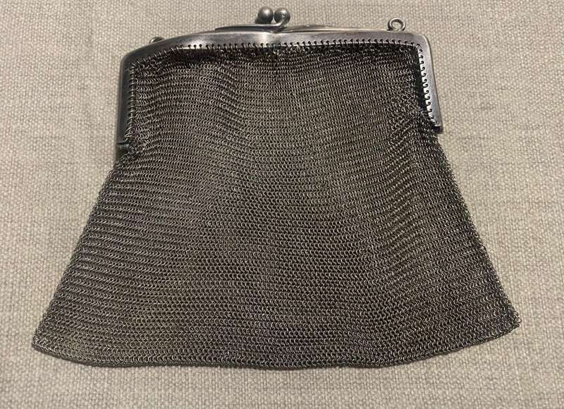 Victorian Silver Money bag & purse