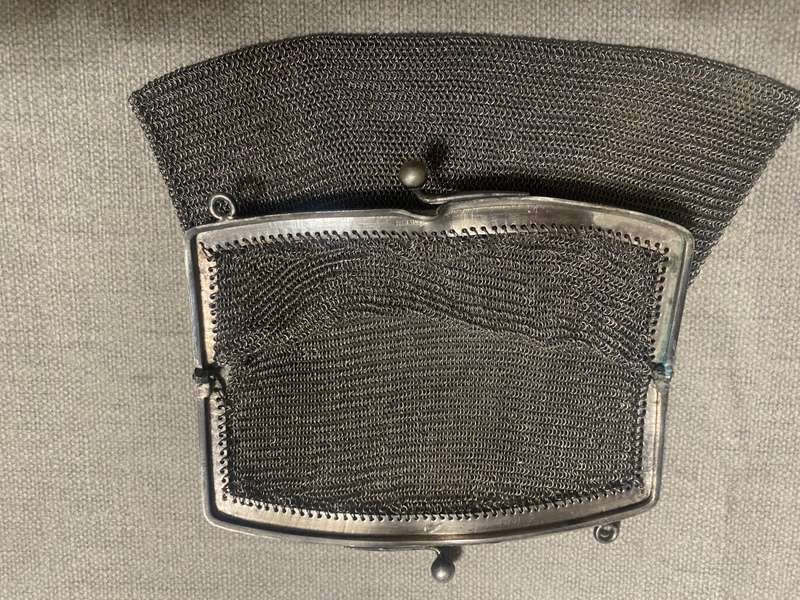 Victorian Silver Money bag & purse
