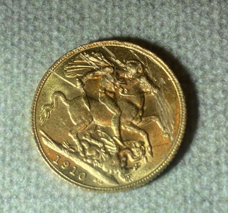 22ct Sovereign Gold Coin 1910
