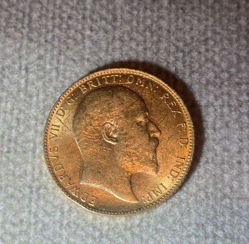22ct Sovereign Gold Coin 1910