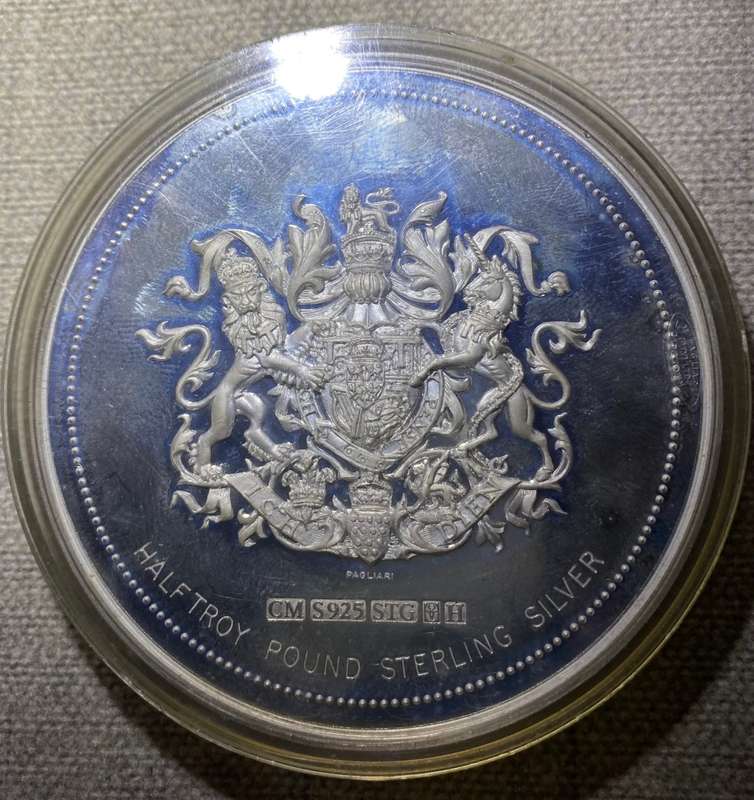 1981 Halftroy Pound Prince Charles & Lady Diana Commemorative Coin