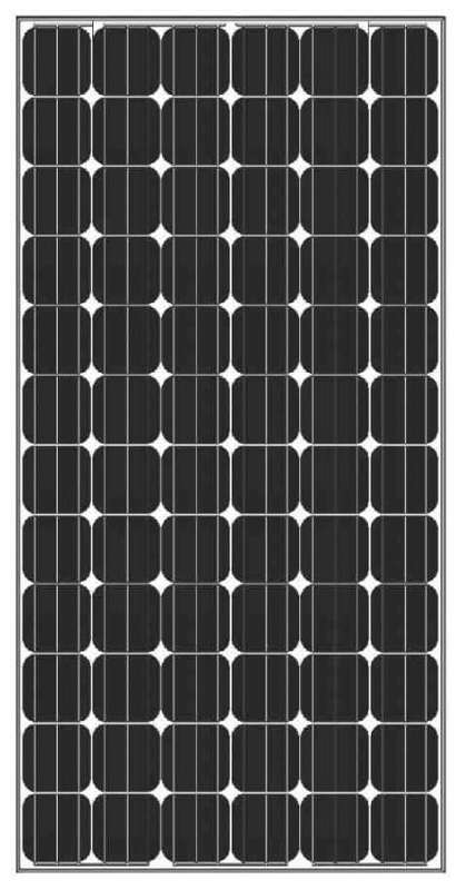 Amerisolar Solar Module AS-6M 320W Monocrystalline Module