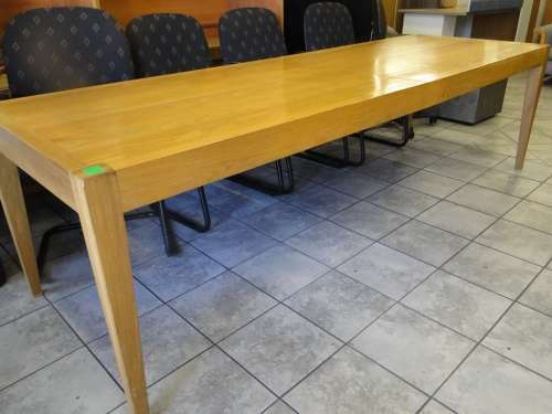 10 to 12 Seater Solid Oak Dinningroom/Meeting Table for-sale