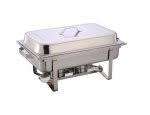 Stunning stainless steel two burners chafing dish with Single Inner tray- 9 Lit