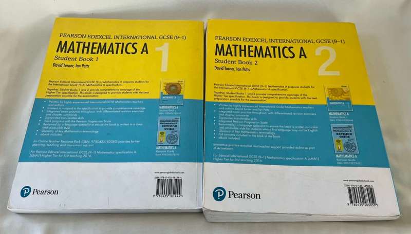 Pearson Edexcel International GCSE (9-1) Mathematics A (Book 1 & 2)