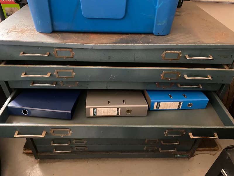 Architects 10 Drawer metal Plan Filing Drawers