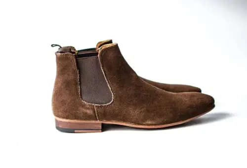 Chelsea-Point Suede Leather Boot