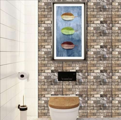 3D Wall Cladding Peel & Stick Self-Adhesive P.E Foam - Gold/Beige