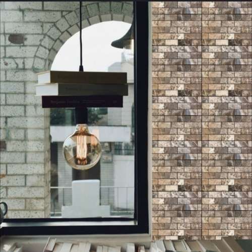 3D Wall Cladding Peel & Stick Self-Adhesive P.E Foam - Gold/Beige