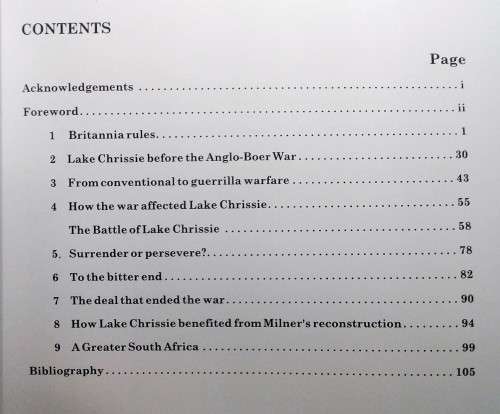 Lake Chrissie - Chrissiesmeer and the Anglo-Boer War 1899-1902.