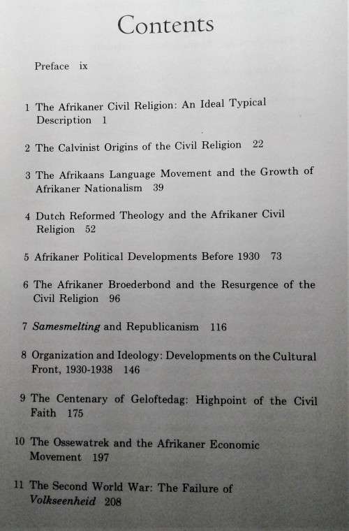 The Rise of Afrikanerdom: Power, Apartheid, and the Afrikaner Civil Religion.