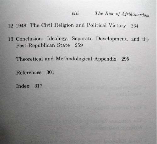 The Rise of Afrikanerdom: Power, Apartheid, and the Afrikaner Civil Religion.