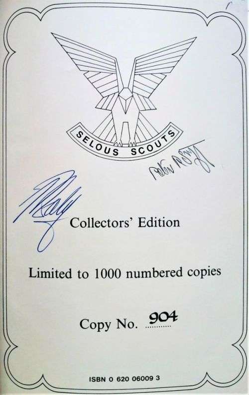 Selous Scouts Top Secret War. Full Leather in Slipcase Signed by both Reid-Daly and Stiff.