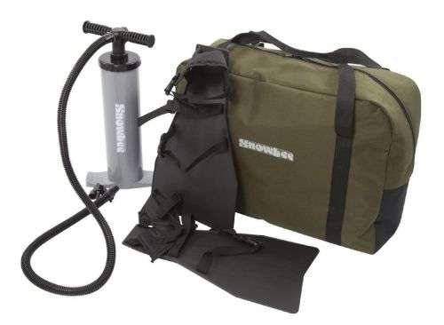 Snowbee Fly Fishing Float Tube Boat with Pump and Flippers Combo Kit