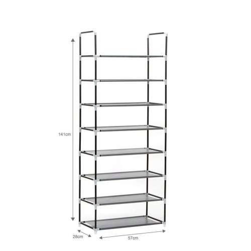 8 Tier Stackable Shoe Rack