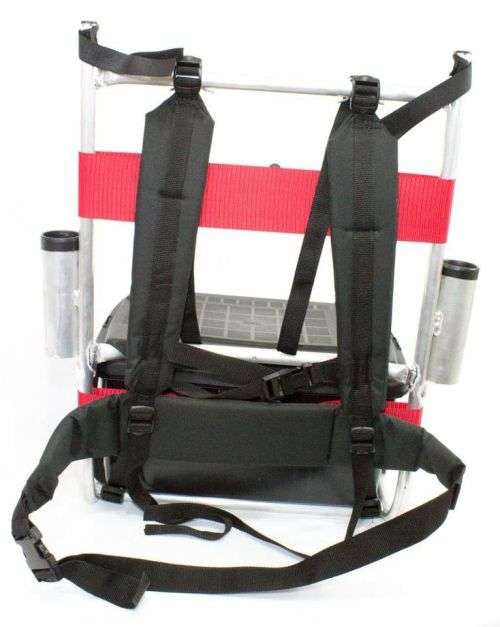 Lightweight Alluminium H-Frame Fishing Back Pack with Tackle Box and Tray