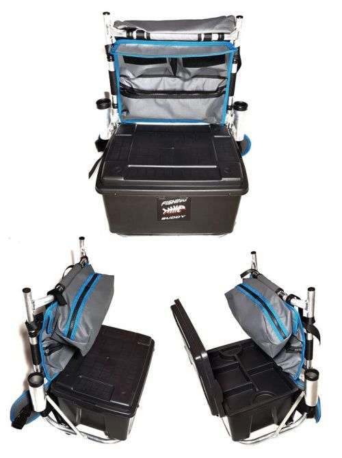 Lightweight Aluminium H-Frame Special Fishing Back Pack Tackle Box and Tray