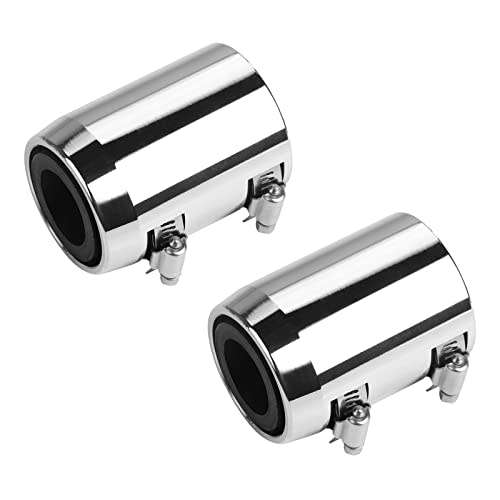 24` Flexible Stainless Steel Upper or Lower Radiator Hose Kit with Chrome Caps (Universal)