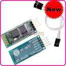 Wireless Serial 4 Pin Bluetooth RF Transceiver Module with Backplane RS232 New