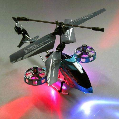 F103 4CH 4 Channel Gyro LED Mini LED I/R Metal Model RC Helicopter RTF Blue New
