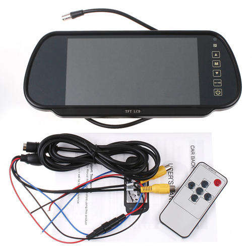 7" TFT LCD Color Car Rearview Monitor Camera DVD VCR