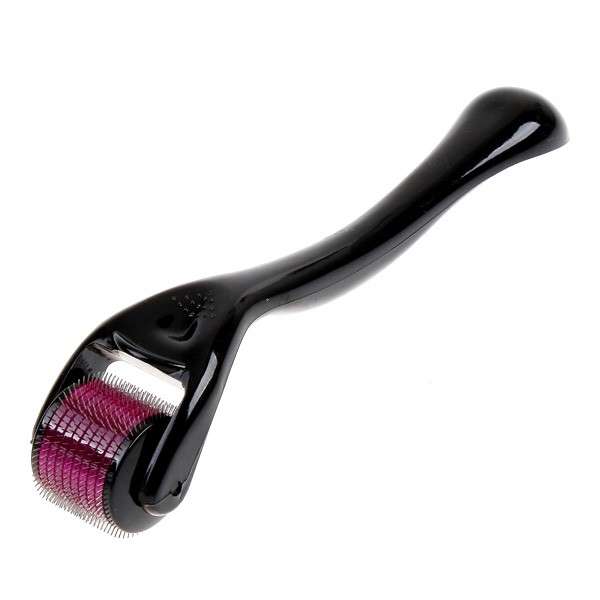 1.5mm Needles Derma MicroNeedle Skin Face Scars Acne Wrinkle Roller Black