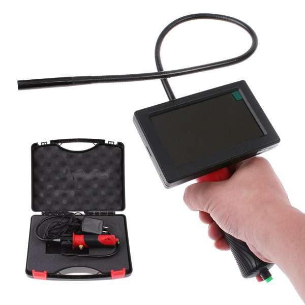 4.3" AV Endoscope Borescope Flexible Waterproof Snake Inspection Camera LCD