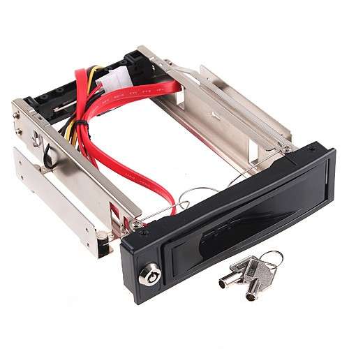 3.5" SATA HDD Rom Hard Drive Disk Aulminum Mobile Rack