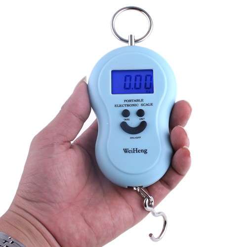 40Kg 10g Digital Scale Fishing Hook Portable LCD Display Electronic Luggage