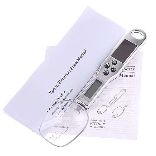 Digital 300/0.1g Kitchen Scale Spoon Scale Solar Powered H4364